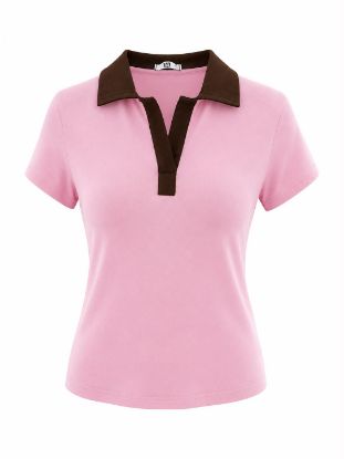 Imagen de Remera Polo Amistad Rosa