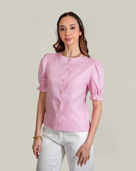 Imagen de Camisa Aurelia Rosa Empolvado